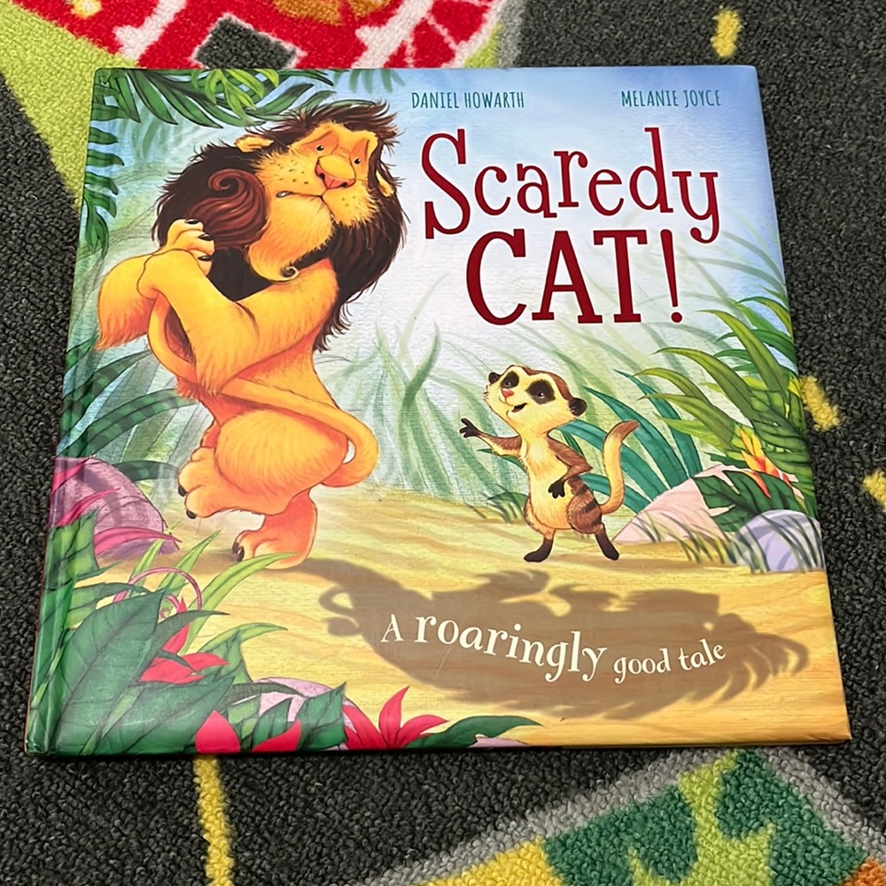 🦁 Scaredy CAT! Hardcover Book